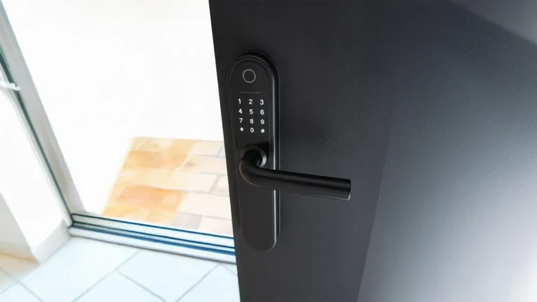 Fluxo nutilukk paigaldatud välisuksele - Assa Abloy standard